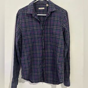 Burberry Brit Plaid Checkered Button Down Size Medium
